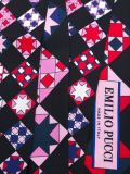 geometric print scarf