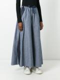 drawstring chambray trousers