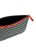 geometric print clutch