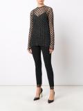 lace detail skinny trousers