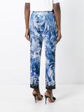 nature print cropped trousers
