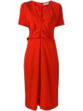 draped shortsleeved dress
