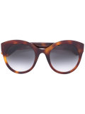 rounded tortoiseshell sunglasses