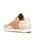 panelled lace-up sneakers