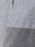 colour block hooded cardigan