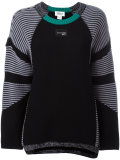 striped panel jumper