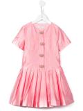 shortsleeved pleated dress