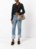 snake and heart patch tote