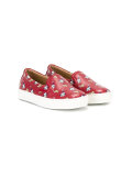 dog print slip-on sneakers 