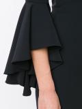 off-shoulders ruffled sleeves dress
