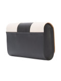 contrast clutch bag