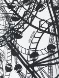 rollercoaster print T-shirt