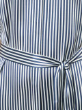 striped midi shirt dress