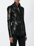 metallic bronze-tone fitted jacket