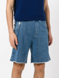 elasticated waist jean shorts