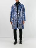 sequined single breasted coat