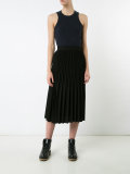 ribbed lace-back vest top