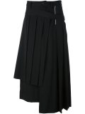 wrapped pleated skirt