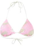 knitted triangle bikini top