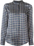 circular print blouse