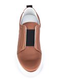 metallic slip-on sneakers