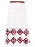 midi jacquard skirt