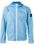 zipped hooded jacket