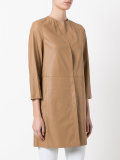 cropped sleeve coat