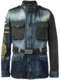 paneled denim jacket 