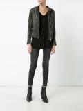 perforated detail jacket