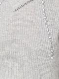 asymmetric foldover collar jumper
