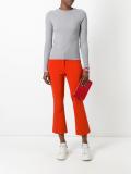 flared cropped trousers