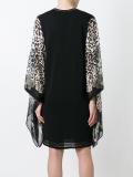 leopard print shift dress
