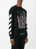 painting print sweatshirt