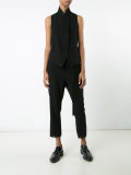 tapered cropped trousers