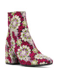 embroidered ankle boots