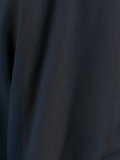 sheer draped open-front top