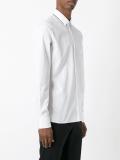 piped collar shirt