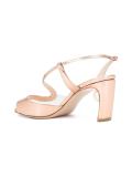 curved strap pearl sandals