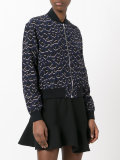 leopard print bomber jacket