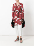 long wrap blouse