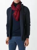 contrast trim scarf