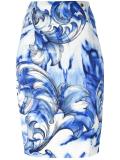 printed pencil skirt 