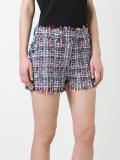 fringed trim shorts 