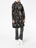 printed nylon parka