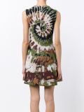 metallic tie-dye dress