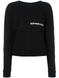 cropped paneled trim jumper