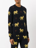 leopard intarsia jumper 