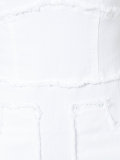 frayed seam denim dress
