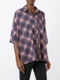printed check shirt 